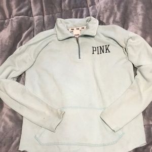 VS PINK CUTOFF QUARTER ZIP